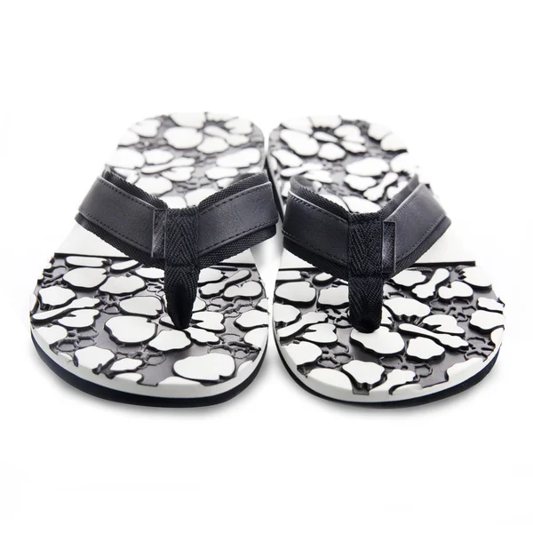 Pantofole in bianco e nero — Foto Stock