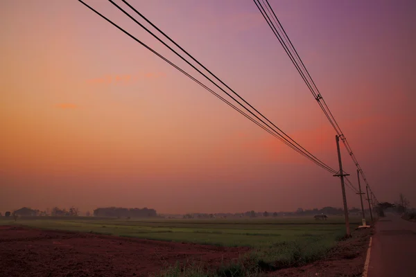 在农村，北部 thailand.jpg 电力 pilon — 图库照片