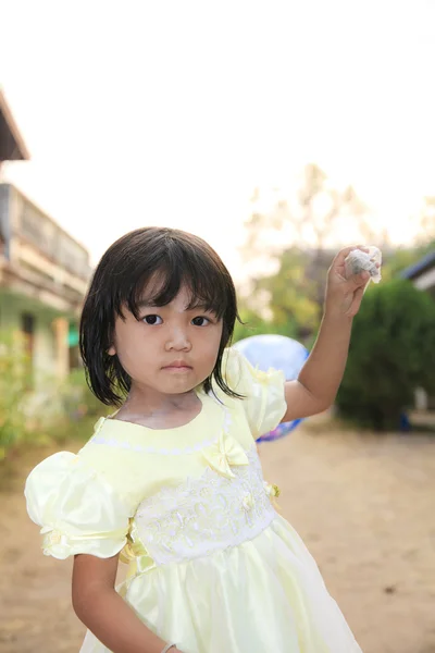 Asian little girl with innocent purity — Stock Photo, Image