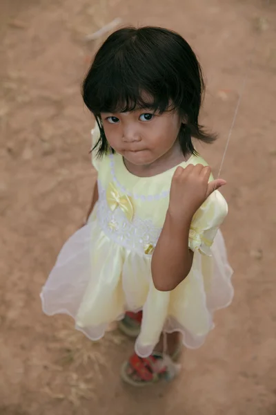 Asian little girl with innocent purity — Stock Photo, Image