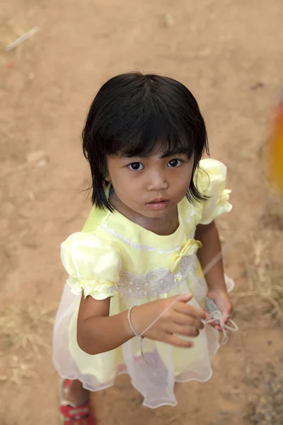 Asian little girl with innocent purity — Stock Photo, Image