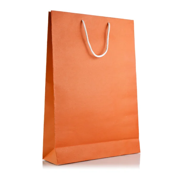 Paper shopping bag on white background — Stock Photo, Image