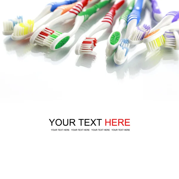 Toothbrush on white background — Stock Photo, Image