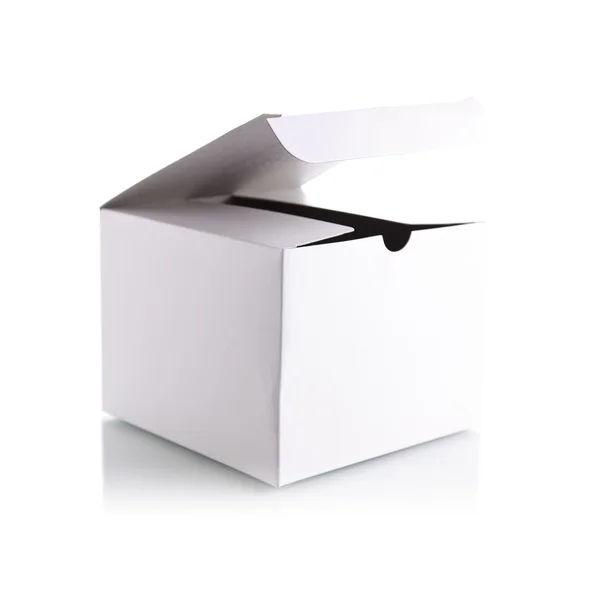 Abrir la caja blanca — Foto de Stock