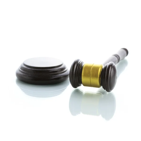 Judge gavel isolated on white background — Stock Photo, Image
