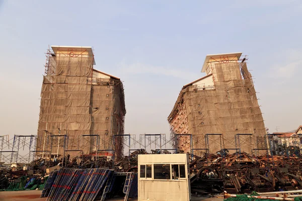 Gebouw inslag — Stockfoto