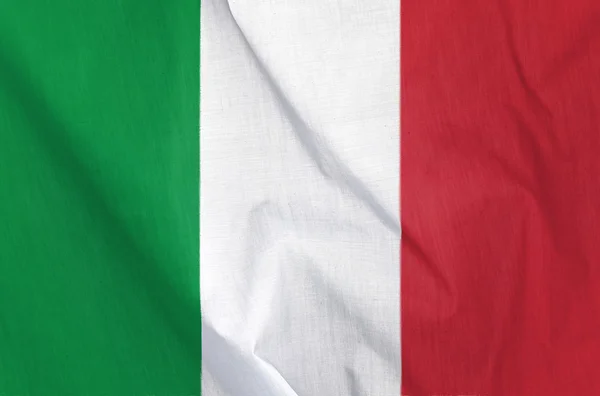 Ύφασμα σημαία της Ιταλίας — Φωτογραφία Αρχείου