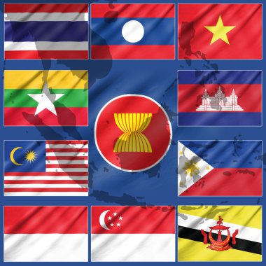 asean ekonomi topluluğu bayrağı