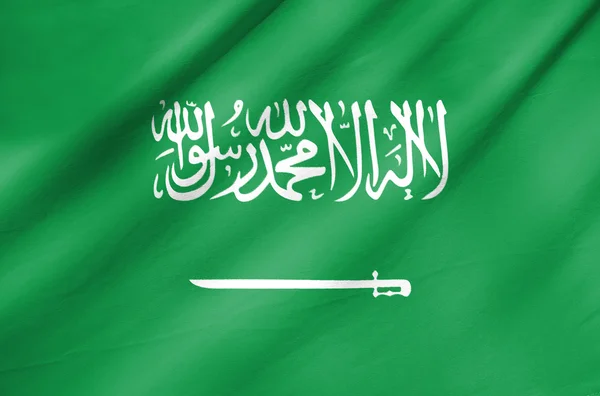 Bandera de tela de Arabia Saudita — Foto de Stock