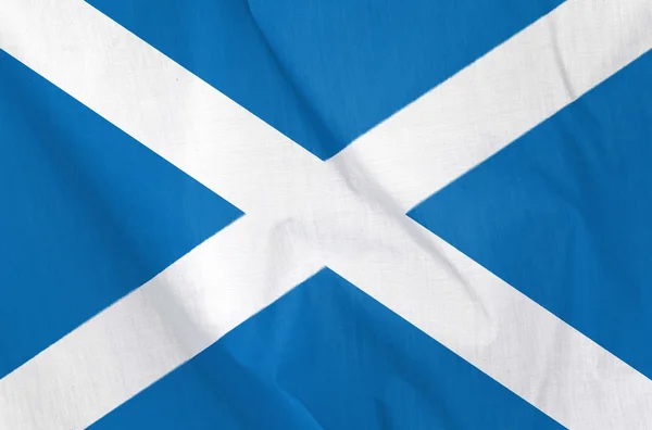Ύφασμα σημαία της Σκωτίας — Φωτογραφία Αρχείου