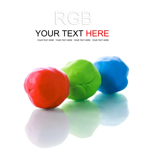 RGB-plasticine — Stockfoto