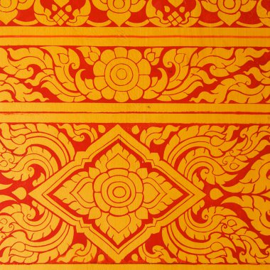 Tayland sanat duvarı deseni