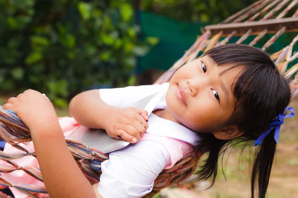 Asian students in countryside thailand — Stock Photo, Image