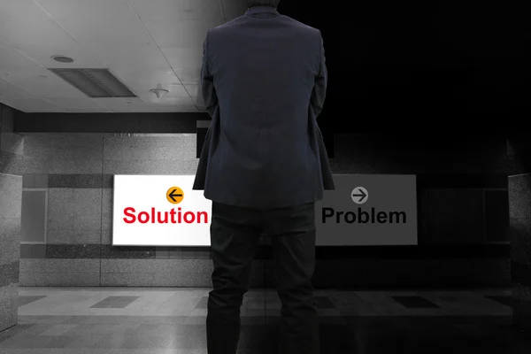 Soluzione o problema — Foto Stock