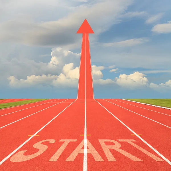 Start on running track — Stock Photo, Image