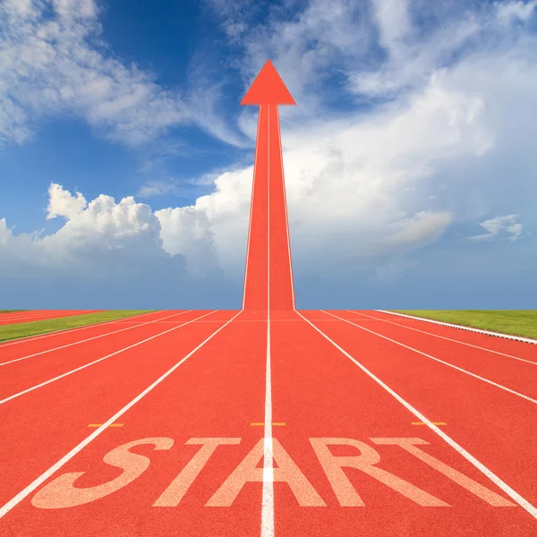 Start on running track — Stock Photo, Image