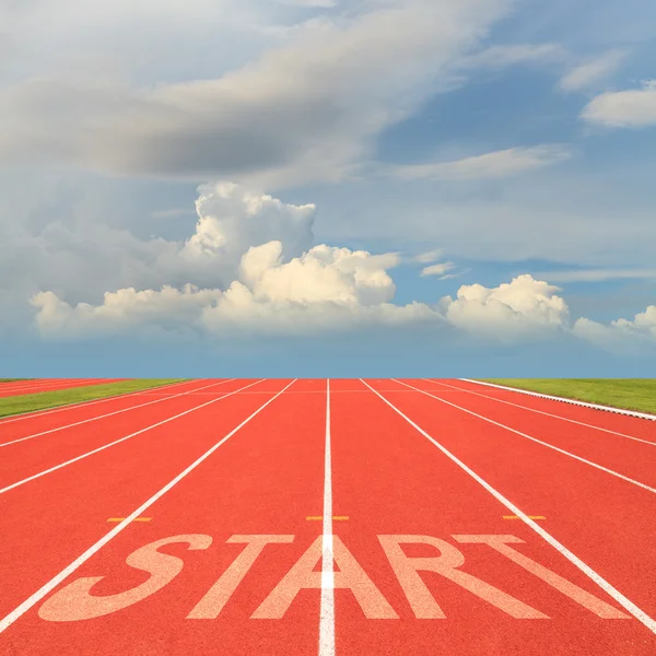 Start on running track — Stock Photo, Image
