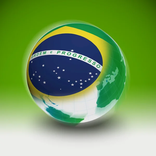 Brasil no mundo — Fotografia de Stock