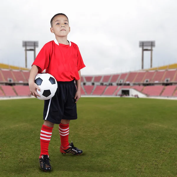 Niño jugador de fútbol — Foto de Stock