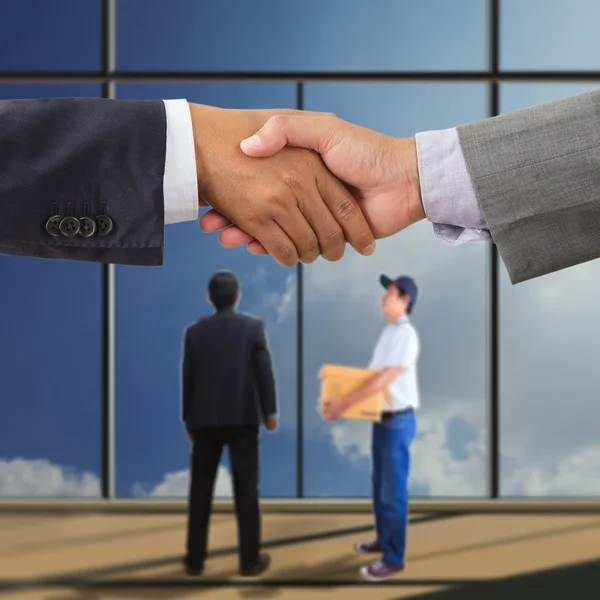 Business people handshaking — Stock Photo, Image