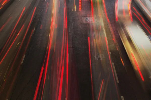 Night traffic light — Stock Photo, Image