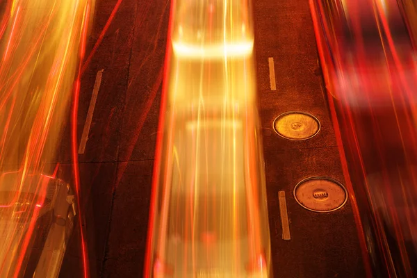 Night traffic light — Stock Photo, Image