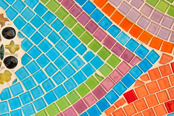 Colorful glazed tile background — Stock Photo, Image