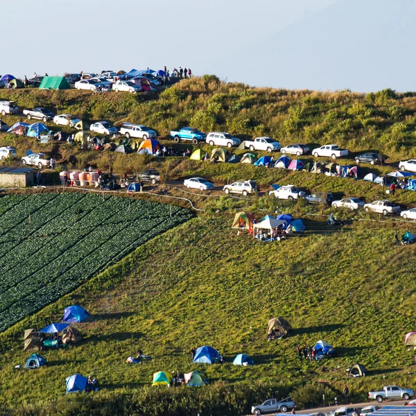 A hegyi Camping — Stock Fotó