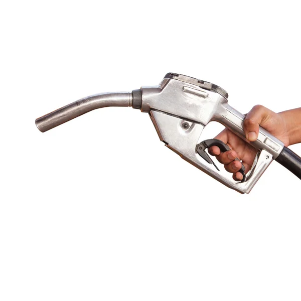 Καυσίμων βενζίνης σε άσπρο φόντο — Φωτογραφία Αρχείου