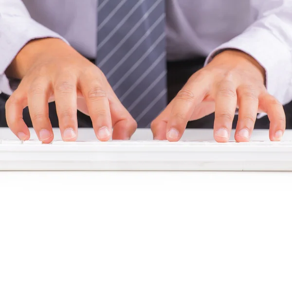Hand typing — Stock Photo, Image