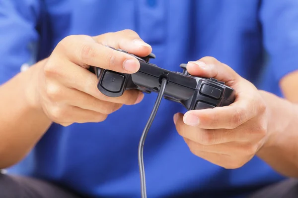 Playing a computer games — Stock Photo, Image