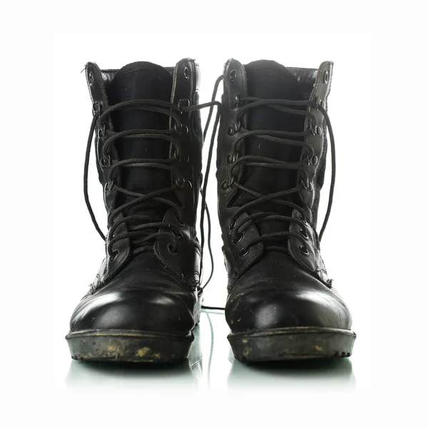 Vojenské boty — Stock fotografie