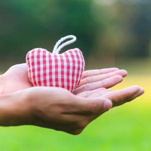 Cuore di tessuto — Foto Stock