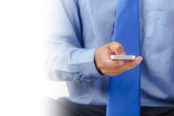 Hombre de negocios usando smartphone — Foto de Stock