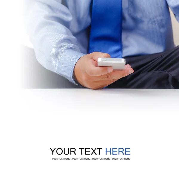 Businessman using smartphone — Stock Photo, Image