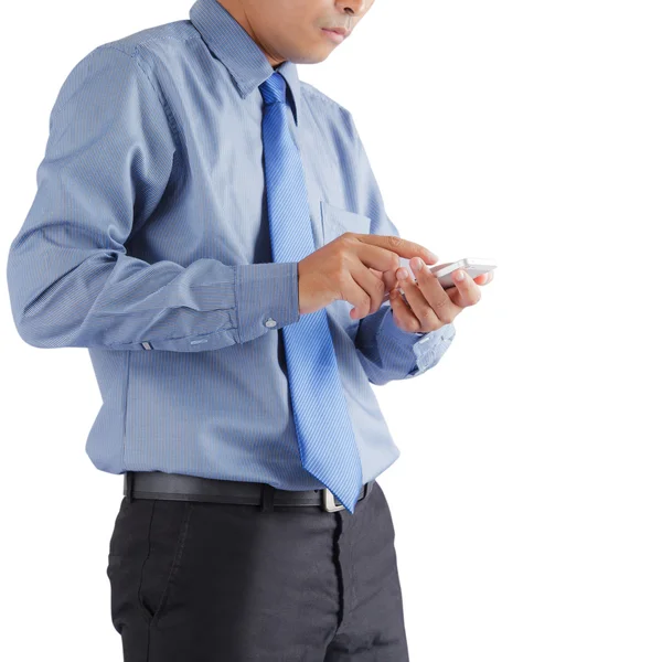 Hombre de negocios usando smartphone — Foto de Stock