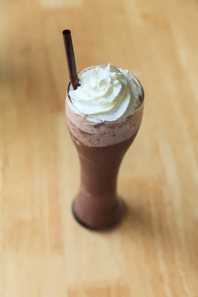 Batido de chocolate gelado — Fotografia de Stock