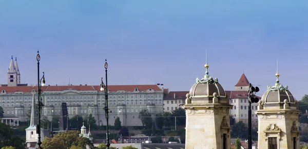 Pražský hrad a město — Stock fotografie
