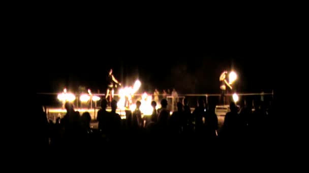Вогонь танцюристів — стокове відео