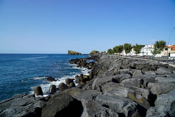 Áspera Costa Nord Salvaje Azores Isla Sao Miguel —  Fotos de Stock