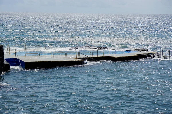 Naturschwimmbecken Atlantik Ozean Auf Den Azoren — Stockfoto