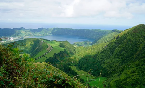 Incrível Verde Azores Paisagem — Fotografia de Stock