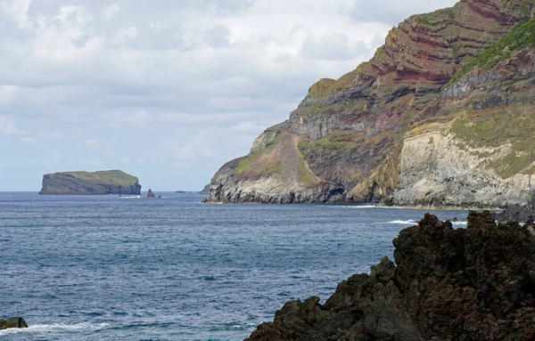 Áspera Costa Nord Salvaje Azores Isla Sao Miguel —  Fotos de Stock