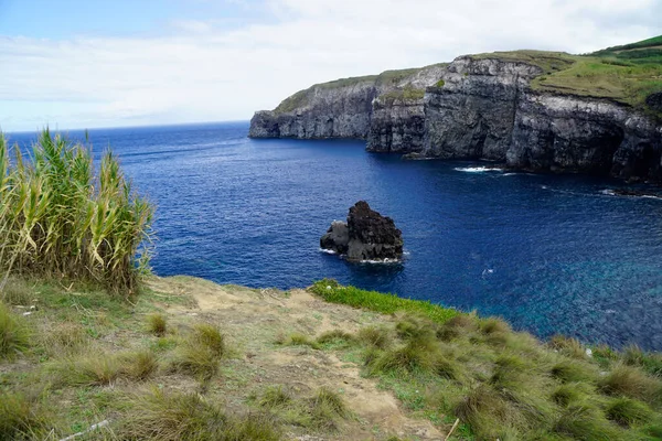 Зеленый Пейзаж Азорских Островах — стоковое фото