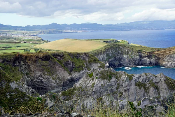 Paisaje Verde Isla Las Azores Sao Miguel —  Fotos de Stock