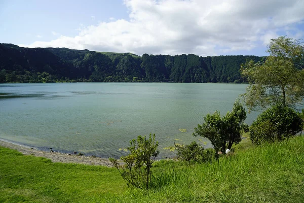 Lago Sete Cidade Nas Ilhas Dos Açores São Miguel — Fotografia de Stock