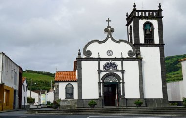 Azores Adası Sao Miguel 'deki geleneksel kilise.