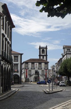 Azores Adası Sao Miguel 'deki geleneksel kilise.