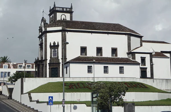 Kyrkan Ponta Delgada Azores — Stockfoto