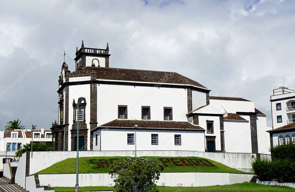 church of ponta delgada on the azores